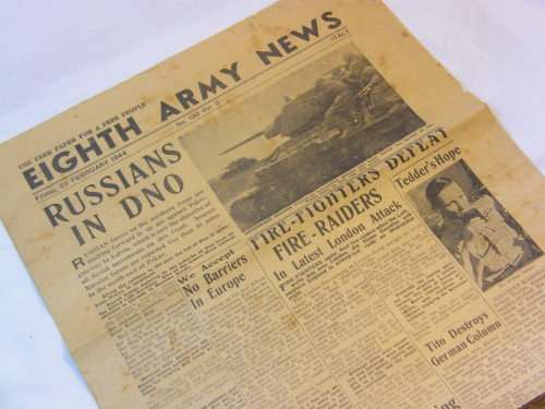 25 February 1944 Copy of the Eighth Army News