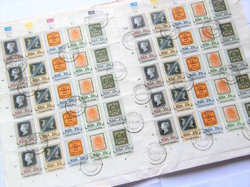 SACC 722-726 2 full sheets with First day useage and 14-5-1990 useage