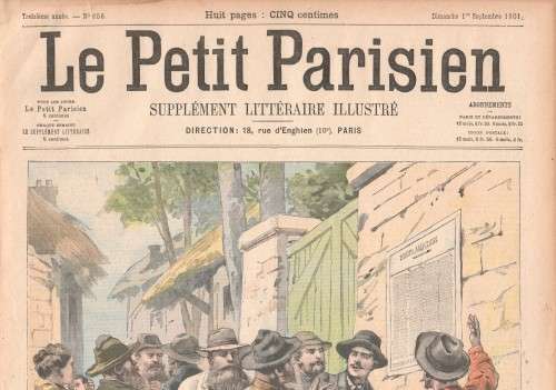 Le Petit Parisien newspaper - 1 September 1901 - The Proclamation of Lord Kitchener