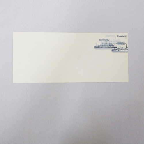 Canada postal stationary with 30 cent franking with steamers - blue ± 1950`s