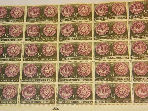 SACC 135 - block of 25 mint stamps - seal and monogram