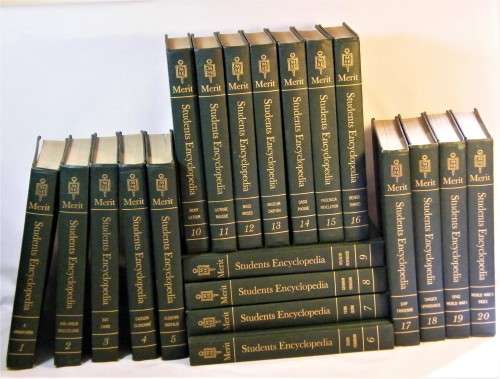 Set of 20 books - Merit Student Encyclopedia