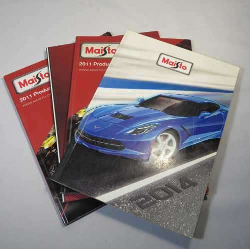 Lot of 3 Maisto product catalogues - 2011,2012,2014
