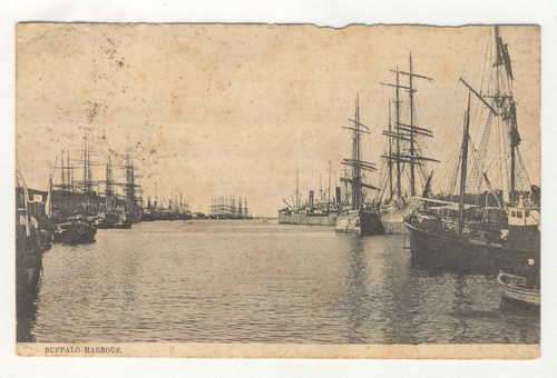 Postcard depicting East London Buffalo harbour - East London to Mowbray - Early 1900`s