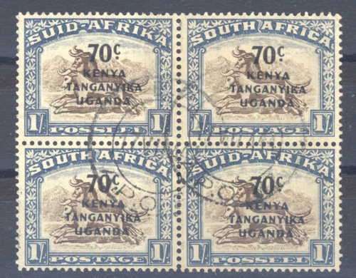 Kenya, Uganda and Tanganyika SG 154 block of 4