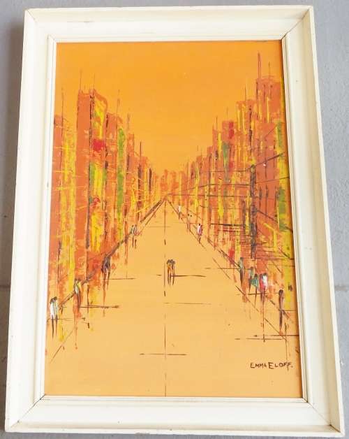 Emma Eloff Painting on board - Size with frame 71 x 51 cm - Size without frame 60 x 40 cm