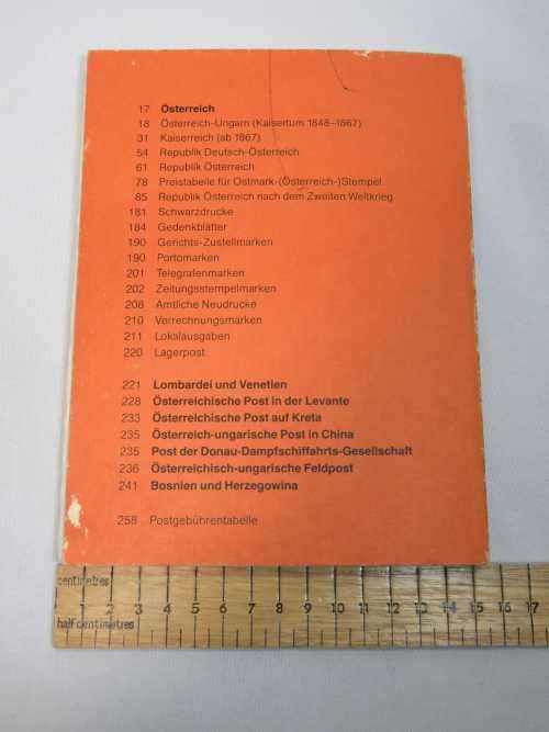 Michel 1985 Stamp Catalog - Austrian Special - 1 page loose
