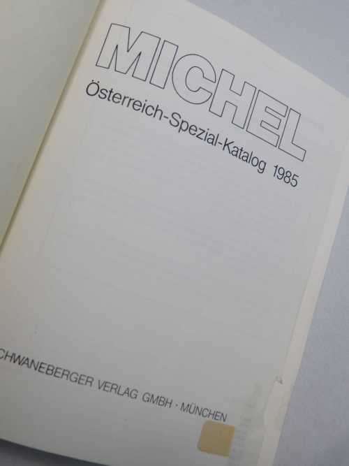 Michel 1985 Stamp Catalog - Austrian Special - 1 page loose