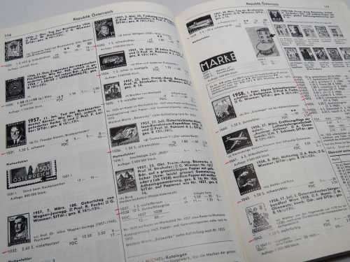 Michel 1985 Stamp Catalog - Austrian Special - 1 page loose