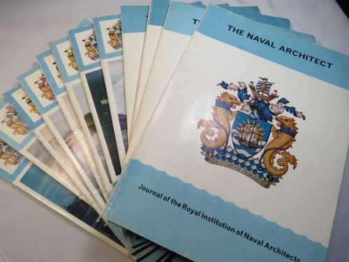 Lot of 12 The Naval Architect Journals - Dates between 1971 and 1978
