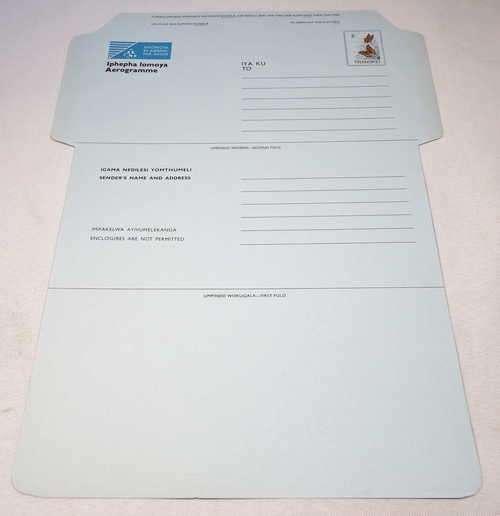 Transkei Aerogramme with pre printed 5 cents stamp - unused