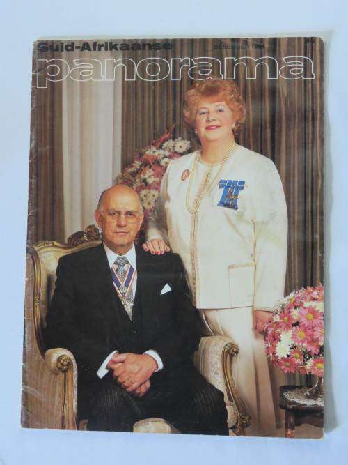 Suid Afrikaanse Panorama magazine with PW Botha and his wife - December 1984
