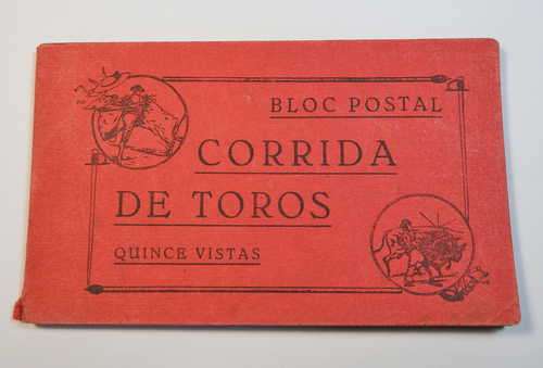 Spanish Corrida de Toros postcard booklet - 14 Postcards