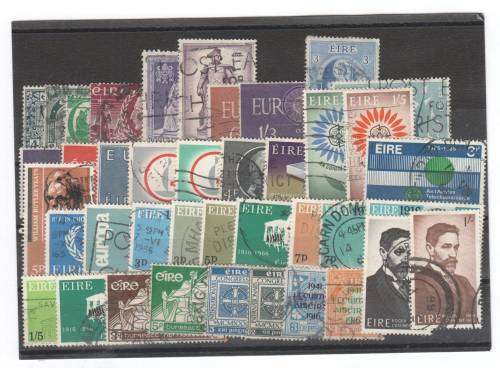 Lot of 40 old Ireland used stamps