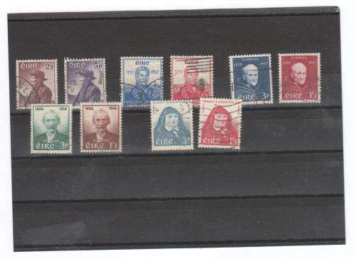 SG166 to SG175 Lot of 10 used stamps