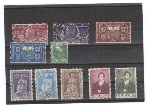 SG144 to 153 - Lot of 10 used stamps
