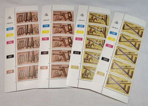 Carved pipes SACC 33 - SACC 36 control strips of 5