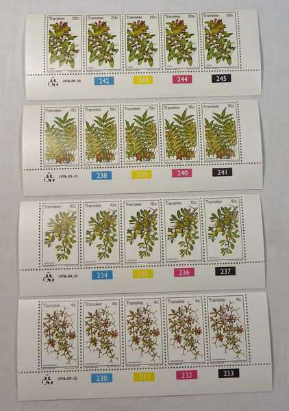 Edible World Fruits SACC 41 - SACC 44 control strips of 5