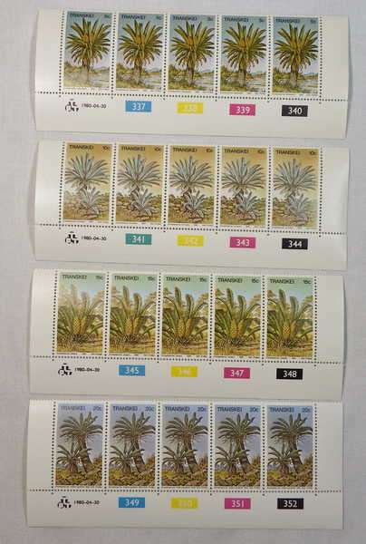 Cycads SACC 71 - SACC 74 control strips of 5