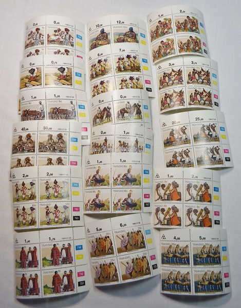2nd Definitive issue SACC 143 - SACC 159 - Lot of mint stamps