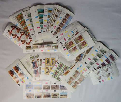 Lot of 113 mint control blocks and strips - All different