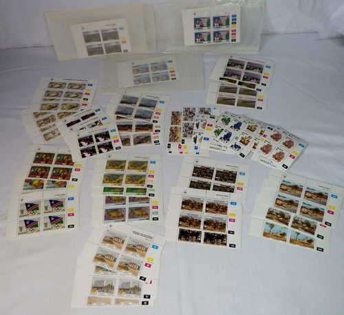 Lot of Namibia control blocks with high book value