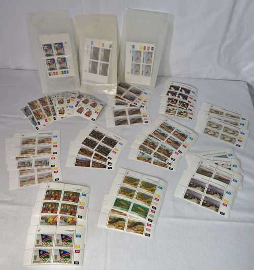 Lot of Namibia control blocks with high book value