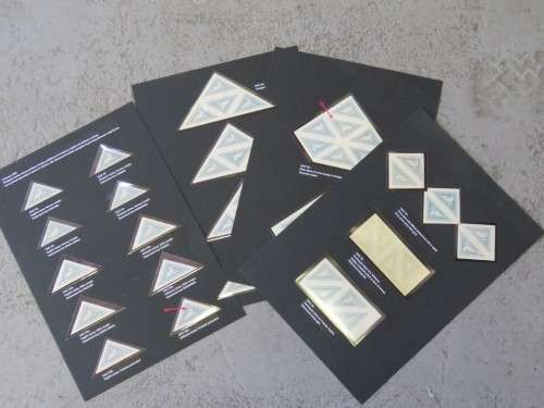 SA Union 1926 triangles A superb study - Mostly superb unmounted mint - Both languages with shades