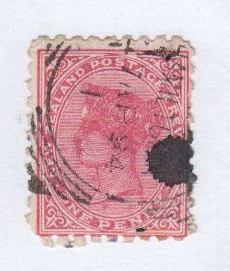 New Zealand S.G. 218h Perf 10 Red Brown Advert 2+ 3d Settings Flag Brand Pickles