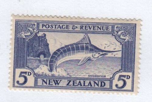 New Zealand S.G. 584 - Swordfish mint - Hinged