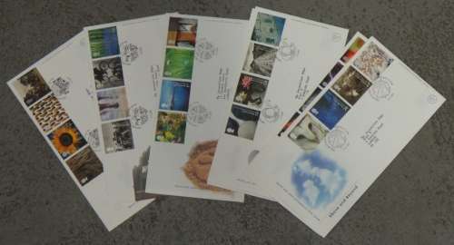 Great Britain Lot of 8 covers - January 2000 to August 2000 - Millennium First day covers