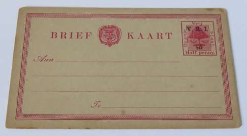 1901/1902 Oranje Vrij Staat brief kaart - Light damage - Unused