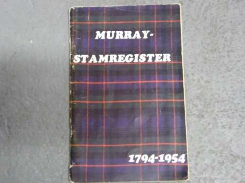 Murray Stamregister booklet - 1794-1954