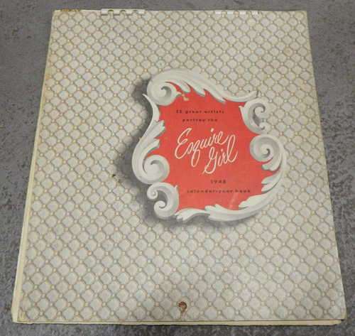 Vintage 1948 Esquire Girl calendar year book with 12 pin up girls