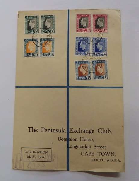 South Africa Tercentenary first day cover - SACC 252 and 253