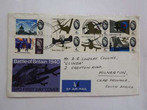 1965 Battle of Britain stamp set on First Day Cover