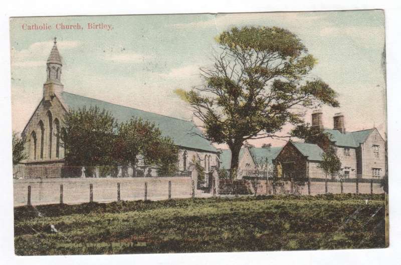 Postcard sent from Birtley, UK to Witton le Wear, England with British half Penny stamp