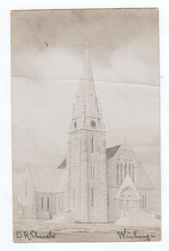 Postcard sent from Winburg South Africa to Grahamstown South Africa 16 october 1908