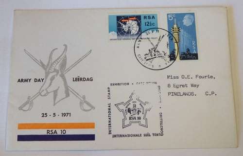 Army day 25/5/1971 commemorative cover