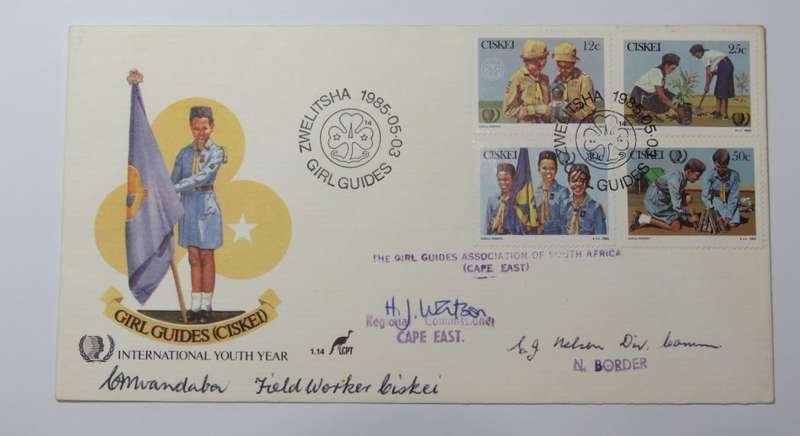 Ciskei Girl Guides first day cover - With rubber stamp