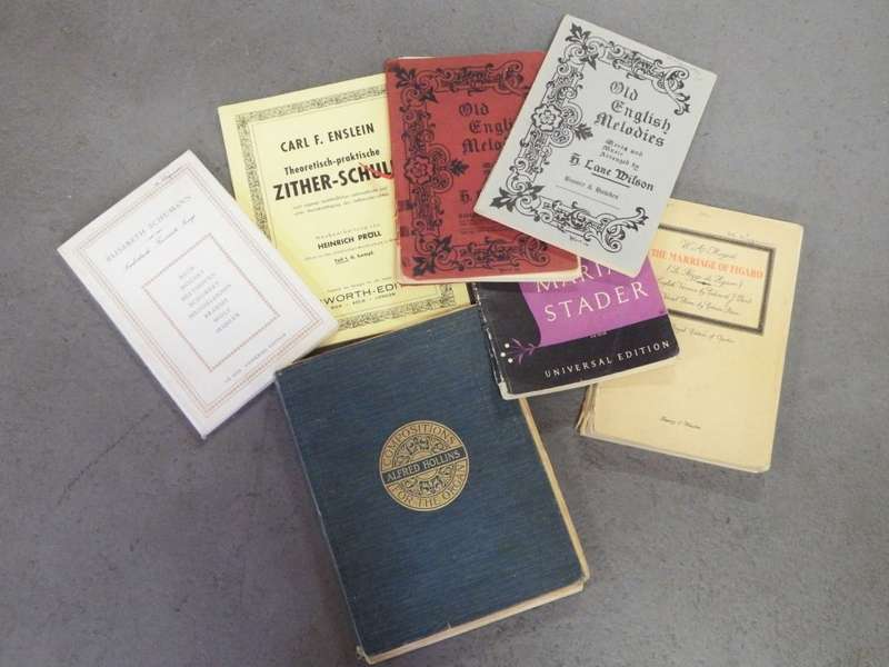 Lot of 7 music books including Afrikaans