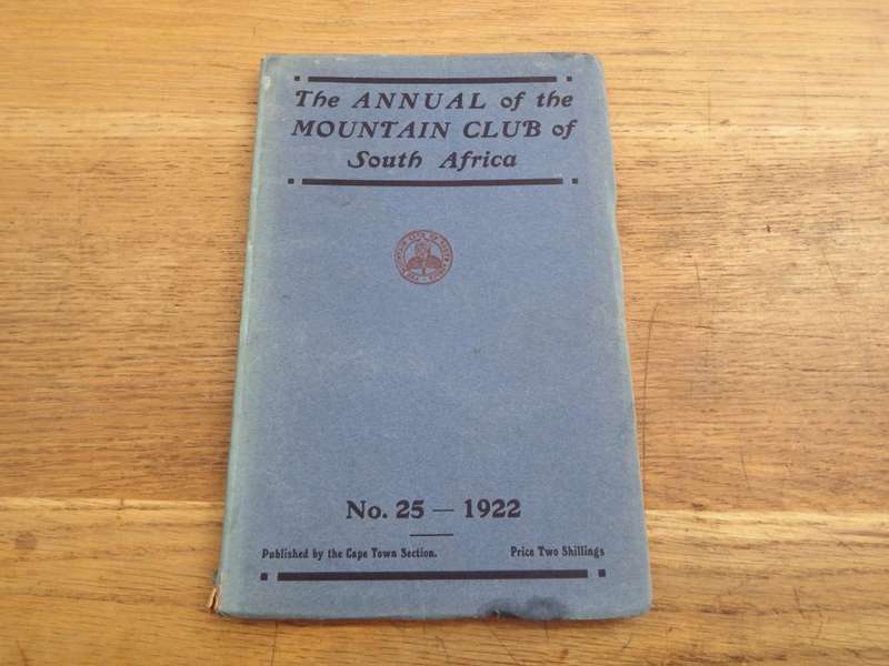 The Annual of the Mountain Club of South Africa