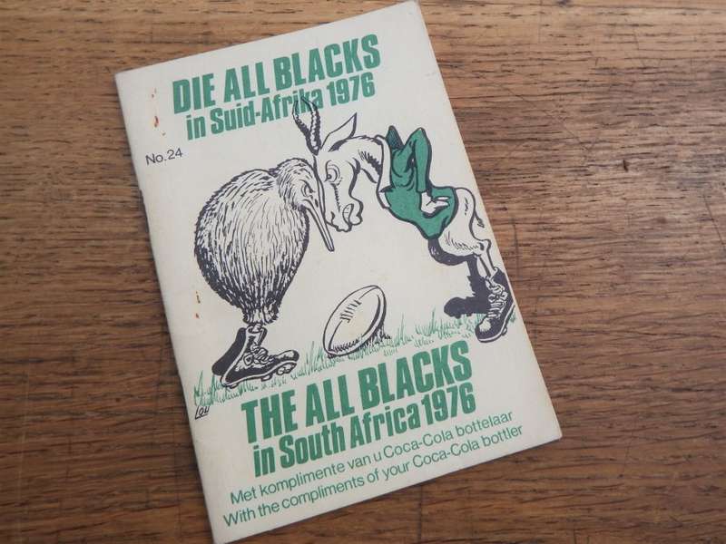 The All Blacks in South Africa 1976 tour programme - Compliments of Coca-Cola