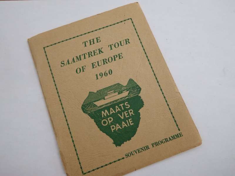 1960 - The Saamtrek tour of Europe Souvenir programme - Maats op ver paaie