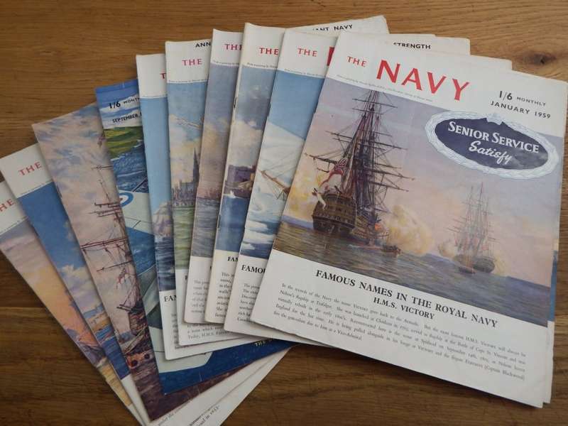 Set of 11 The Navy Magazines of 1959 - Missing April 1959