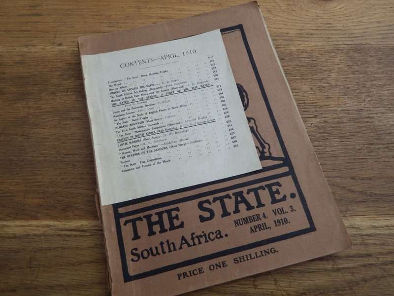The State. South Africa magazine - April 1910 - Number 4 Volume 3