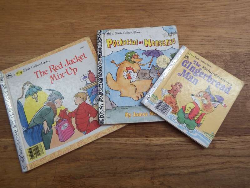 Lot of 3 a First Little Golden book children`s story books