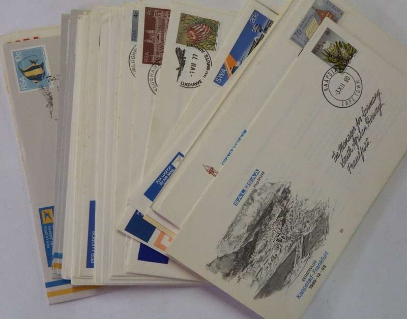 South Africa Lot of 31 flight covers - unchecked for variations
