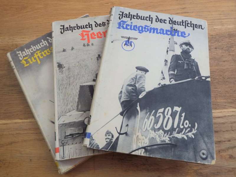 Jahrbucher der Werhmacht 1941 - German Yearbook set of military forces - Luftwaffe, Kriegsmarine
