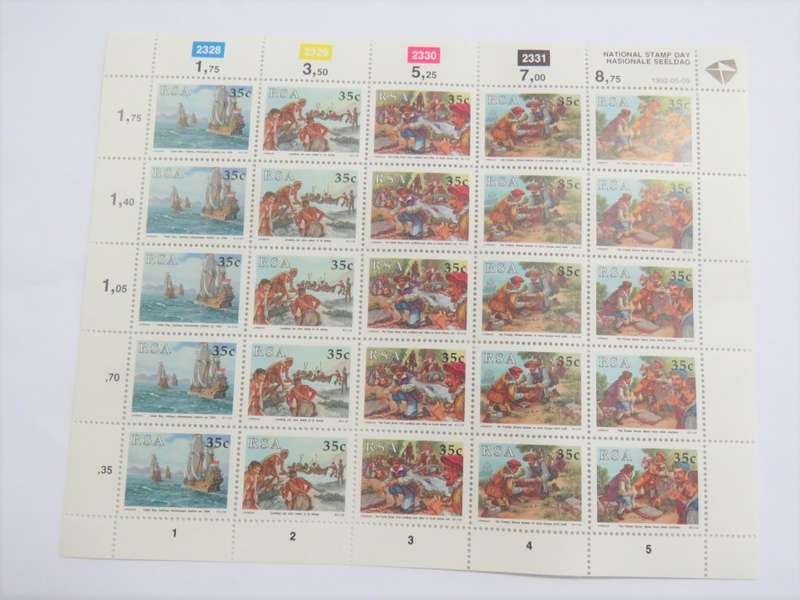 SACC 762-766 full page - National stamp day